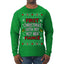 First Christmas With My Hot New Fiance Classic Newlywed Ugly Christmas Sweater Mens Long Sleeve Shirt