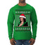 Kamala La La Funny Santa Hat Classic Xmas Song Carol Ugly Christmas Sweater Mens Long Sleeve Shirt