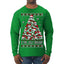 Is This Jolly Enough? Skeleton Skull Christmas Tree Ugly Christmas Sweater Mens Long Sleeve Shirt