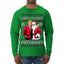 Santa's Favorite President Red Suit Trump Ugly Christmas Sweater Mens Long Sleeve Shirt