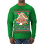 The Only House I Can Afford Funny Millennial Meme Ugly Christmas Sweater Mens Long Sleeve Shirt