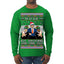 Doge Elf Around and Find Out Trump Elon Vivek MAGA Ugly Christmas Sweater Mens Long Sleeve Shirt
