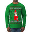 Elf Around and Find Out Funny Gift Toy on a Shelf, Classic Viral Winter Holidays Xmas Meme Ugly Christmas Sweater Mens Long Sleeve Shirt