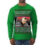 All I Want for Christmas Is 55 Burgers 55 Fries 55 Tacos 55 Pies, Funny Viral I Think Tim TV Show Gen Z Alpha Brainrot Meme Ugly Christmas Sweater Mens Long Sleeve Shirt