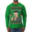 Watch It Santa Funny Paulie Italian Mafia TV Show Ugly Christmas Sweater Mens Long Sleeve Shirt