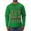 Tis' The Season To Be Naughty Unisex Ugly Christmas Sweater Mens Long Sleeve Shirt