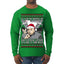 All I Want for Christmas are Sharks With Frickin Laser Beams Attached to their Heads Funny 90s 00s Comedy Movie Ugly Christmas Sweater Mens Long Sleeve Shirt