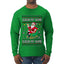 Sleigh My Name Sleigh My Name, Pop Singers, Song Lyrics Pun, Santa Sleigh, Ugly Christmas Sweater Mens Long Sleeve Shirt