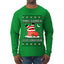 This Santa Loves going down, Funny dirty Humor, Ugly Christmas Sweater Mens Long Sleeve Shirt