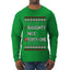 Naughty Nice 41, Simple List, Ugly Christmas Unisex Sweater, Funny Meme, Ugly Christmas Sweater Mens Long Sleeve Shirt