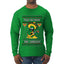 Feliz Navidad Mis Amigos!, Ugly Christmas Sweater Mens Long Sleeve Shirt