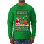 Here's A Big Package For You Black Santa Christmas Sweater, Ugly Christmas Sweater Mens Long Sleeve Shirt