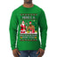 Here's A Big Package For You Santa Christmas Sweater, Ugly Christmas Sweater Mens Long Sleeve Shirt