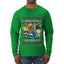 Christmas Brainrot, Ugly Christmas Sweater Mens Long Sleeve Shirt