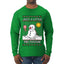 Just A Little Meltdown, Ugly Christmas Sweater Mens Long Sleeve Shirt