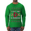 I Put The D In Reindeer, Ugly Christmas Sweater Unisex Mens Long Sleeve Shirt