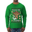Make Me Crumb, Ugly Christmas Sweater Unisex Mens Long Sleeve Shirt