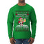 Redacted Naughty List Access Denied, Ugly Christmas Sweater Unisex Unisex Mens Long Sleeve Shirt