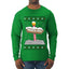 North Pole, Ugly Christmas Sweater Unisex Mens Long Sleeve Shirt