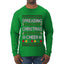 Spreading Christmas Cheer, Ugly Christmas Sweater Unisex Mens Long Sleeve Shirt