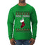Well Hung, Ugly Christmas Sweater Unisex Mens Long Sleeve Shirt