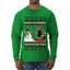 Aura Farming Through The Snow Meme, Ugly Christmas Sweater Unisex Mens Long Sleeve Shirt