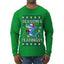 Season's Eatings Shark, Ugly Christmas Sweater Unisex Mens Long Sleeve Shirt