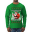 You Should See The Size Of My Sack Naughty Santa, Ugly Christmas Sweater Unisex Mens Long Sleeve Shirt