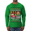 Dashing Through The Snow Classic 90s Holiday Movie, Ugly Christmas Sweater Unisex Mens Long Sleeve Shirt