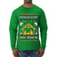 Spoiler Alert He Dies Nativity Scene, Ugly Christmas Sweater Unisex Mens Long Sleeve Shirt