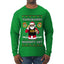 You're On Santa's Naughty List ICE Agent, Ugly Christmas Sweater Unisex Mens Long Sleeve Shirt