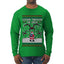Goopin' Through The Snow Gamer Santa, Ugly Christmas Sweater Unisex Mens Long Sleeve Shirt
