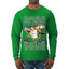 Litters Full Cat, Ugly Christmas Sweater Unisex Mens Long Sleeve Shirt