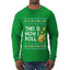 This Is How I Roll Dreidel Hanukkah, Ugly Christmas Sweater Unisex Mens Long Sleeve Shirt