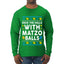 Deck The Halls With Matzo Balls Hanukkah, Ugly Christmas Sweater Unisex Mens Long Sleeve Shirt