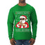 Santa Says 6 7 Numbers Meme, Ugly Christmas Sweater Unisex Mens Long Sleeve Shirt