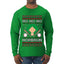 Ho Ho Ho Homerun, Baseball Fan Christmas Design, Ugly Christmas Sweater Unisex Mens Long Sleeve Shirt