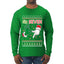 6 7 Christmas Hands, Ugly Christmas Sweater Unisex Mens Long Sleeve Shirt