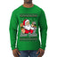 Buon Natale, Italian Santa Claus, Funny, Italian American Humor, Ugly Christmas Sweater Unisex Mens Long Sleeve Shirt