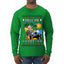 Miss Me Yet? President USA Design, Ugly Christmas Sweater Unisex Mens Long Sleeve Shirt