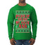 Pucker Up And Kiss My Jolly Ass, Ugly Christmas Sweater Unisex Mens Long Sleeve Shirt