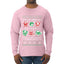 To The Windows To The Walls Till Santa Decks These Halls, Ugly Christmas Sweater Unisex Mens Long Sleeve Shirt