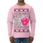 You Can Take Me Hot to Go, Hot Cocoa Viral Song Pop Music Ugly Christmas Sweater Mens Long Sleeve Shirt