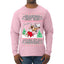 Grandma Got Run Over by a Reindeer, Funny Animated Design Rein Deer Kids TV Song Movie Ugly Christmas Sweater Mens Long Sleeve Shirt