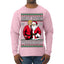 Santa's Favorite President Red Suit Trump Ugly Christmas Sweater Mens Long Sleeve Shirt