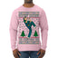 Rockin Around the Christmas Tree Raygun Viral Breakdancer Ugly Christmas Sweater Mens Long Sleeve Shirt