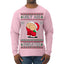 Ugly Ass Sweater Funny Santa Claus Butt Xmas Ugly Christmas Sweater Mens Long Sleeve Shirt