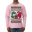Jing a Di Jing Dominick the Italian Christmas Donkey Ugly Christmas Sweater Mens Long Sleeve Shirt