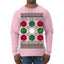 Deck the Halls with Bocce Balls, Funny Classic Italy Italian Sports Ugly Christmas Sweater Mens Long Sleeve Shirt