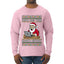 Santa Saw Your Search History, Funny Internet Humor, Ugly Christmas Sweater Mens Long Sleeve Shirt